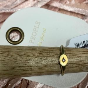 NWT Free people North Star 14k gold plated ring